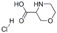Molecular Structure of 66937-99-3 (MORPHOLINE-3-CARBOXYLIC ACID HYDROCHLORIDE)